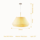 Nordic Pleated Cloth Pendant Lamp for Dining Room - Creative Chandelier Lighting by Ljojo