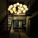 Glass Bubble Chandelier Suspension Pendant Lamp Hanging Light for Bedroom Dining Living Room by Ljojo
