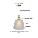 Ljojo Luxury Ceramic LED Pendant Lamp in Antique Brass Iron Finish