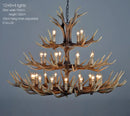 Antler LED Ceiling Pendant Lamps: Creative Rustic Home Decor Chandelier by Ljojo.