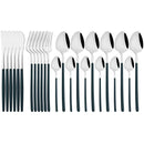 Gold Stainless Steel Cutlery Set by Ljojo - 24Pcs Western Tableware Flatware