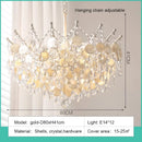 French Medieval Style Blue Crystal Chandelier Pendant Light for Luxury Living Spaces by Ljojo