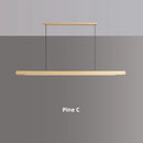 Ljojo Stylish Wood Hanging LED Pendant Light Chandelier for Living Room Decoration