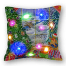 Christmas Santa LED Light Pillowcase for Home Decor, 45x45cm - Ljojo