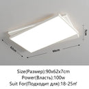 Modern Square Metal LED Ceiling Lights for Home & Office Decor by Ljojo