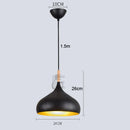 Industrial Black Ceiling Pendant Lamp E27 for Restaurant Dining | Ljojo