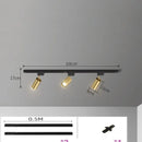 GU10 LED Track Light Rail Modern Gold Ceiling Fixture for Clothing Shop by Ljojo