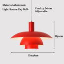 LED Pendant Light Creative Metal Umbrellas Modern Gradient Colourful UFO Adjustable Lighting Ljojo