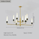 Modern Minimalist Led Chandelier for Living Room Bedroom Luxury Pendant Lights by Ljojo