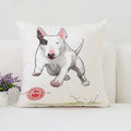 Bull Terrier Art Anime Pillow Cover 40x40 Ljojo Home Decor Throw Pillow