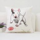 Bull Terrier Art Anime Pillow Cover 40x40 Ljojo Home Decor Throw Pillow
