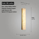 Ljojo Marble Wall Lamp: Designer Natural Copper LED Lighting for Various Rooms