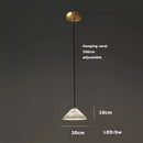 Ljojo Luxury Natural Marble Pendant Light for Living Room Bedroom Decoration