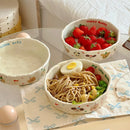 Ljojo Matte Cream Ceramic Deep Plate – Kitchen Tableware for Pasta, Salad, Breakfast