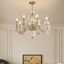 American Luxury Style Candle Chandelier with K9 Crystals - Elegant Pendant Lights by Ljojo