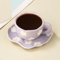 Ceramic Coffee Mug Set Creative Hand-painted Tea Cup with Saucer by Ljojo