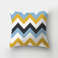 Blue Elk Geometric Pillow Case Cover by Ljojo - Fresh Animal Print Home Decoration