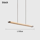 Modern Minimalist Straight Strip Pendant Light for Designer Bar & Conference Room by Ljojo