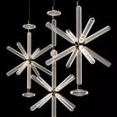 Modern Minimalist LED Glass Pipe Chandelier Pendant Light for Home Decor Restaurant Lobby by Ljojo
