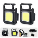 Ljojo Mini COB Keychain Flashlight: 4 Lighting Modes, Magnet, Portable for Camping & Home