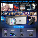 Ljojo™ 4K Android Projector 8K Decode WiFi Portable Home Theater Proyector Beamer