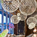 Modern Nordic Stainless Steel Spark Ball LED Pendant Lights Chandelier for Home Decoration - Ljojo