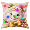 Christmas LED Pillowcase with Santa Claus & Snowman Designs for Ljojo Brand