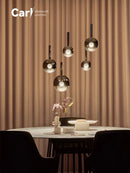 Minimalist Glass Chandelier Gesture Induction LED Lights for Home Decor by Ljojo
