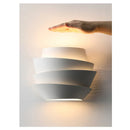 Ljojo 4-Layer White Metal Wall Lamp Modern Creative Light for Bedroom Living Room