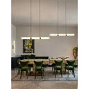 Italian Marble Pendant Light: Modern Minimalist Luxury Dining Table & Bar Island Strip Light by Ljojo