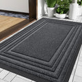 Ljojo Low Profile Outdoor Rubber Mat Heavy Duty Non Slip Indoor Doormat