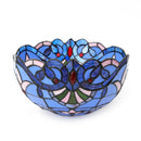 Blue Baroque 12" Stained Glass Lampshade for Floor Lamp & Pendant Light - Ljojo