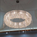 Modern Luxury Crystal Chrome Chandelier LED Pendant Lamp for Living Room by Ljojo