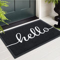 Ljojo Low Profile Welcome Mat - Indoor & Outdoor Non-Slip Door Mat