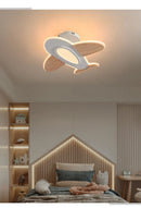 Ljojo Modern Airplane Kids' Room Ceiling Light for Creative Bedroom Decor