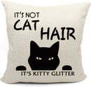 Funny Cat Mona Lisa Pillow Cover by Ljojo: Cat Lady Decor Gift for Sofa, Couch, Bed