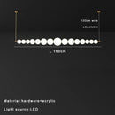 Modern Minimalist LED Pendant Light Cream Bubble Chandelier Home Decor by Ljojo