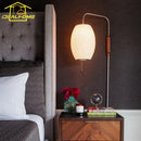 Italian Design Minimalist Flying Saucer Silk LED Wall Lamp for Bedroom Living Room by Ljojo
