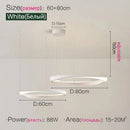 LED Circle Chandelier | Modern Nordic Dining Room Pendant Light by Ljojo