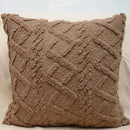 Fuzzy Short Wool Fleece Throw Pillow Cover for Sofa, Ljojo Branded Square Patterned Plush Cushion