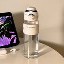 Ljojo 550ml Handle Straw Water Bottle - BPA Free, Sport Tumbler for Gym, Office
