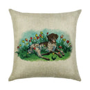 Ljojo Linen Pillowcase: Cartoon Digital Print Pattern for Office, Car, Home Sofa