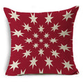 Geometric Linen Seat Cover 45x45cm for Home Decor - Ljojo