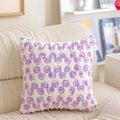Embroidered Rabbit Plush Pillowcase by Ljojo: French Sweet Sofa Decor & Headboard Accent