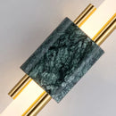 Ljojo Marble Wall Lamp - Luxury Green & White LED Sconce for Living Room, Bedroom, Hotel Aisle
