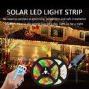 Ljojo™ Solar LED Strip Light: Rechargeable Outdoor Decoration for Garden, Christmas Atmosphere