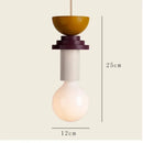 Ljojo Geometric Solid Wood LED Ceiling Chandelier Modern Nordic Minimalist Cream Dining Room Decor
