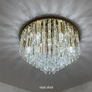 Modern European Luxury K9 Crystals E14 Ceiling Lamp Lustre Dining Living Villa Steel Led Light by Ljojo