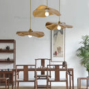 Ljojo Zen Lotus Leaf Pendant Iron Art Tea Table Light Fixture Zen Intention Decor