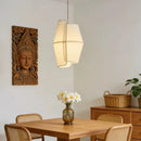 Ljojo Japanese Fabric LED Pendant Lights Wabi-sabi Simplicity Home Decoration Chandelier